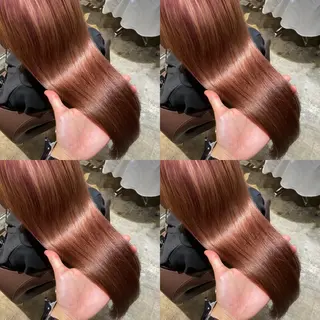 セミロング カラー ヘアアレンジ 💎韓国レイヤー ×エクステゆうま💎のヘアスタイル