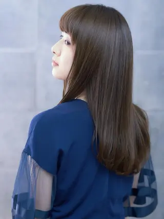 ロング カラー パーマ ヘアアレンジ メンズ 🍀髪質改善 ケアカラーrootsのヘアスタイル