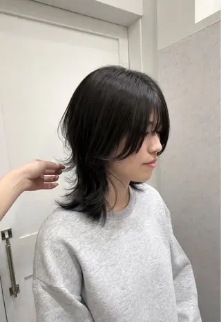 ミディアム カラー ヘアアレンジ 🎀透明感カラー🎀 Kurumiのヘアスタイル