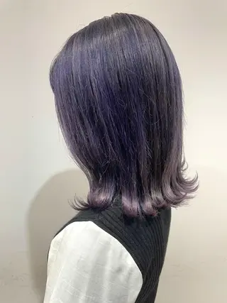 セミロング カラー 🌈🌸あおき みちる🌟💗のヘアスタイル