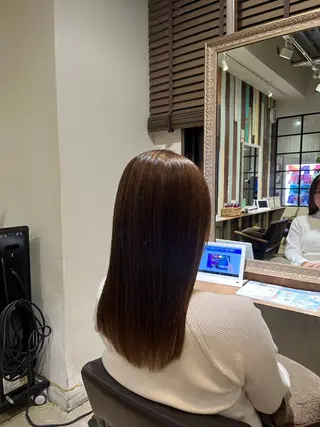 セミロング みわ/博多 ブリーチ/メンズヘアのヘアスタイル