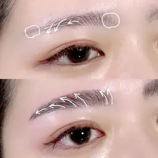 アイブロウ Total Beauty Salon siesta所属・yu (ユウ)の眉毛・アイブロウイメージ