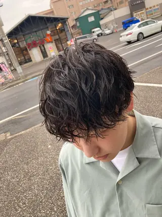 ミディアム パーマ メンズ パーマが得意な【最高 悠斗】のヘアスタイル