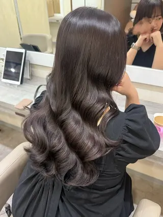 ロング パーマ 韓国風パーマ/ヘア セット/店長みづきのヘアスタイル