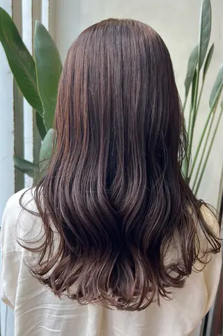 ロング カラー ブリーチカラー🦖 岡部木乃夏のヘアスタイル