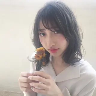 ミディアム 鎌倉 彩のヘアスタイル