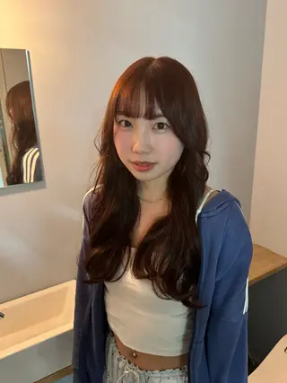 ロング カラー ゆうと/ブリーチモデ ル/ストレートモデルのヘアスタイル