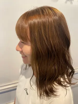 ミディアム SARA古賀店 かすみ🐬🩵のヘアスタイル