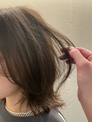 ミディアム カラー 透明感カラー🫧/ レイヤー/髪質改善のヘアスタイル