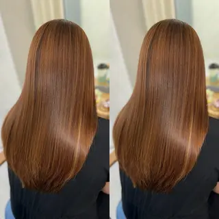 ロング 縮毛矯正/髪質改善/ レイヤー代々木/木下のヘアスタイル