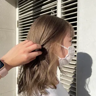 ミディアム カラー 透明感カラー/ 韓国風🌿RIKOのヘアスタイル
