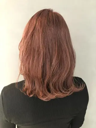 ミディアム カラー レイヤー/髪質改善/ ブリーチ/コタケのヘアスタイル