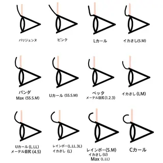 マツエク・マツパ SSINSTUDIO 𝑎𝑟𝑖𝑠𝑎のマツエク・マツパデザイン