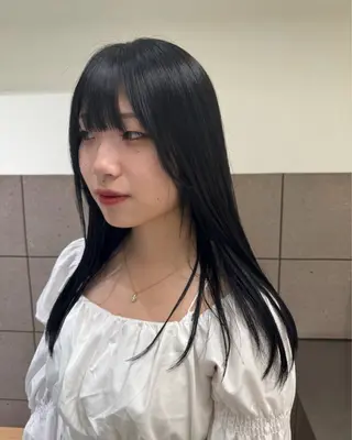 ロング カラー ゆ う あのヘアスタイル