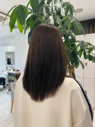 セミロング カラー 🎀TEN🎀 オリーブベージュのヘアスタイル