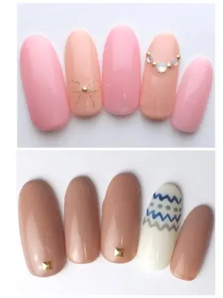 ネイル ネイルPetit Ribbonのネイルデザイン