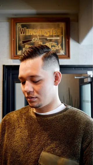 ショート メンズ メンズ眉毛ワックス 青山英憲のヘアスタイル