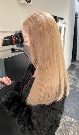 ロング カラー パーマ ヘアアレンジ メンズ キッズ nico TOKYO 渋谷所属・ブリーチ　ハイトーン 特化🌈フジタハルキのヘアスタイル
