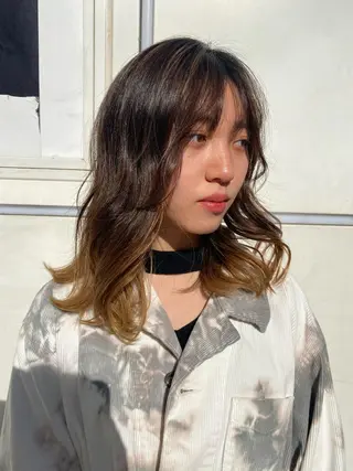 ミディアム les baladins du miroir所属・🍃YURI 🍃のヘアスタイル