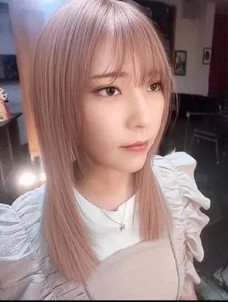 ミディアム sinistra シニストラ　足利山下店所属・足利💗夜9受付可能 原宿シニストラ表参道のヘアスタイル