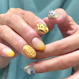 ネイル 0203ムニムサン 💙Airiのネイルデザイン