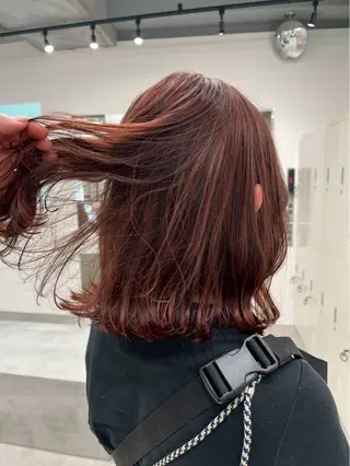 ミディアム カラー ハイトーンカラー🐬 えりかのヘアスタイル