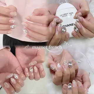ネイル シュシュ 🎀 girly nailのネイルデザイン