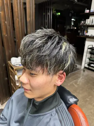 ショート カラー メンズ Kazu-hair 比治山店所属・佐々木 歩夢のヘアスタイル