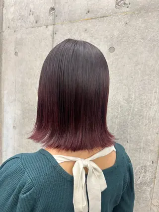 セミロング カラー すぐ巻ける縮毛矯正 🍀勝倉　麗のヘアスタイル