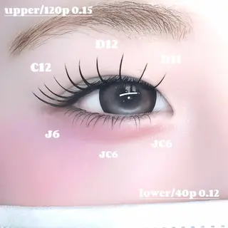 マツエク・マツパ FaB 千葉店所属・🩶LEDエクステ& 上下パーマRAN🪽のマツエク・マツパデザイン