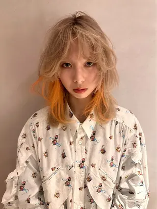 カラー 原宿/ハイトーン ⭐︎airi⭐︎のヘアスタイル