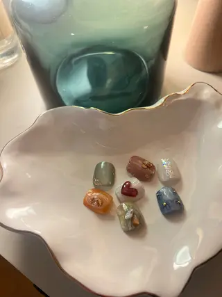 ネイル 金 柚嬉のネイルデザイン