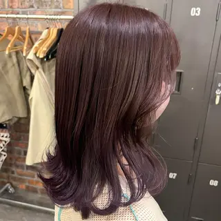 セミロング カラー Rino kanayama所属・Rino 金山 / 宮澤 萌のヘアスタイル