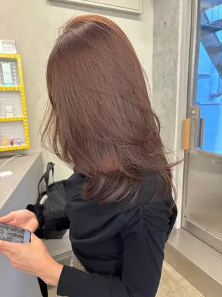 ロング カラー レイヤー/柔色 カラー/SAkiのヘアスタイル