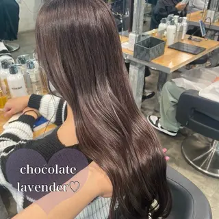 ロング カラー 🎀暖色/ラベンダー /paru🤍のヘアスタイル