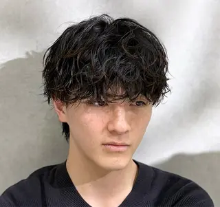 ショート パーマ メンズ 【メンズ特化】 池田大成✂︎のヘアスタイル