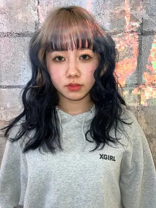 ロング カラー haco＋所属・圧倒的デザイン力 店長🎨RENAのヘアスタイル