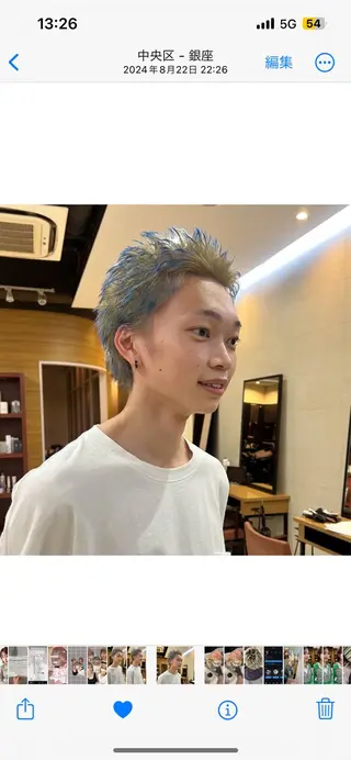 ショート メンズ このか/似合わせ/ 透明感/ダブルカラーのヘアスタイル