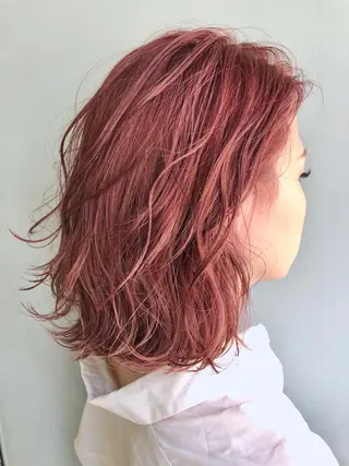 ミディアム カラー 酸性縮毛矯正のプロ 杉山玲介のヘアスタイル