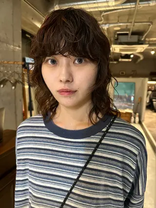 ミディアム カラー パーマ 斎藤祐樹 /レイヤー/パーマのヘアスタイル