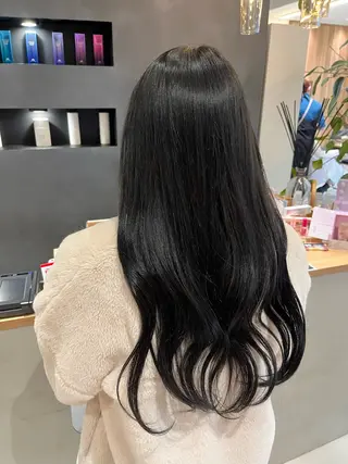 カラー 𝒎𝒐𝒆🩰 名駅/ヘアメ/暖色♡のヘアスタイル