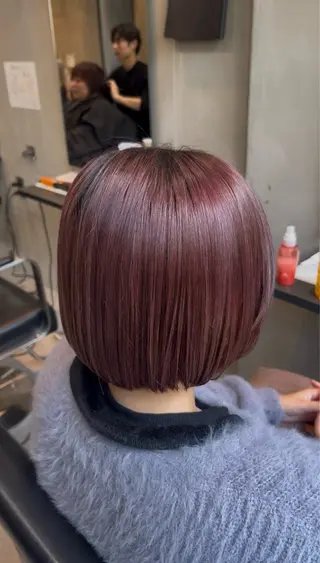 ショート カラー ヘアアレンジ 似合わせ/透明感 カラー/豊中/かこのヘアスタイル