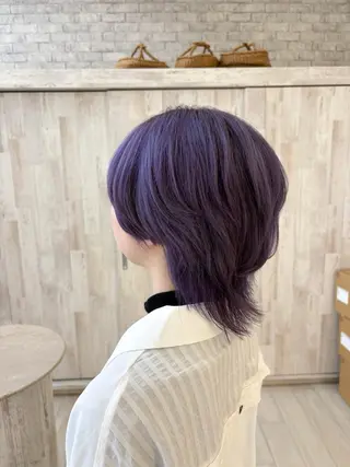 ショート カラー ハイトーン/ブリーチ 🤍足立里湖のヘアスタイル