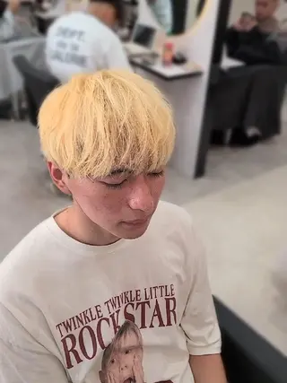 メンズ カラー ミディアム Lapis 名古屋駅前店所属・LEN名古屋/パーマ 海外ヘア/メンズ特化のヘアスタイル
