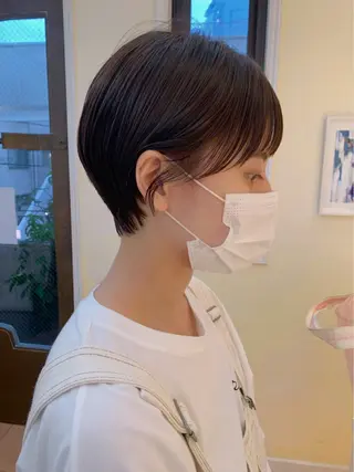 ショート カラー ミヤザキ タクトのヘアスタイル