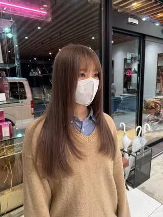 ロング カラー ｱｵﾇﾏﾐﾕ☁️ /ボブ/ハイトーン/のヘアスタイル