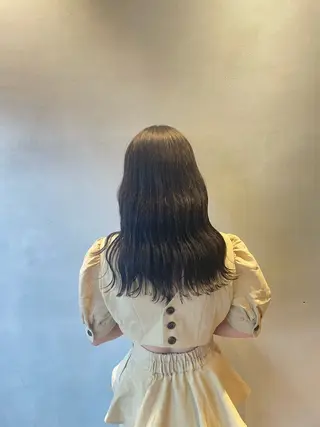 ロング カラー 森 遥菜のヘアスタイル