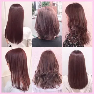 カラー SHIN/レイヤー カット×クロスパーマのヘアスタイル