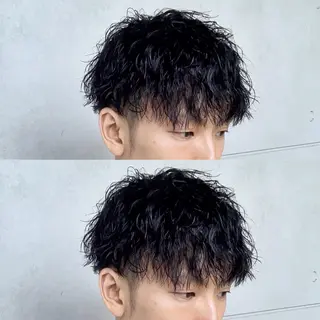 ショート パーマ メンズ メンズヘア特化 崎田 成人のヘアスタイル