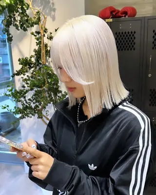 ミディアム カラー ササキカズマ〻透明感 〻色落ち〻赤み消しのヘアスタイル